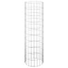vidaXL Circular Gabion Raised Beds 3 pcs Galvanised Steel Ø30x100 cm