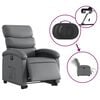 vidaXL Electric Stand up Recliner Chair Grey Faux Leather