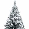 vidaXL Artificial Pre-lit Christmas Tree with Ball Set Green 150 cm PVC