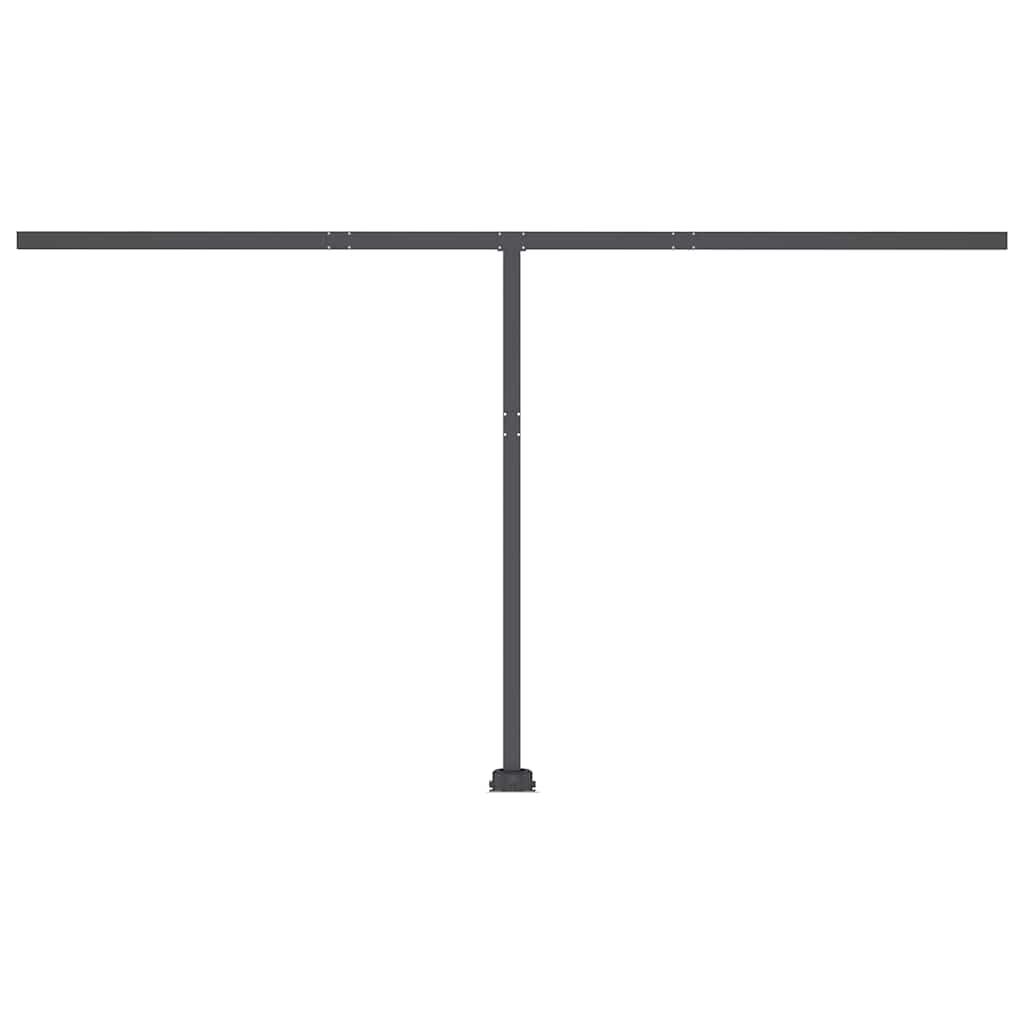 vidaXL Freestanding Manual Retractable Awning 400x300 cm Cream