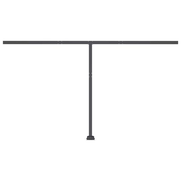 vidaXL Freestanding Manual Retractable Awning 400x300 cm Cream