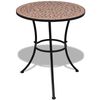 vidaXL 3 Piece Bistro Set Ceramic Tile Terracotta