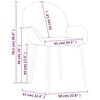 vidaXL Dining Chairs 2 pcs Black Velvet