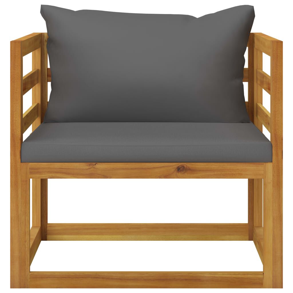 vidaXL 8 Piece Garden Lounge Set with Cushion Solid Acacia Wood