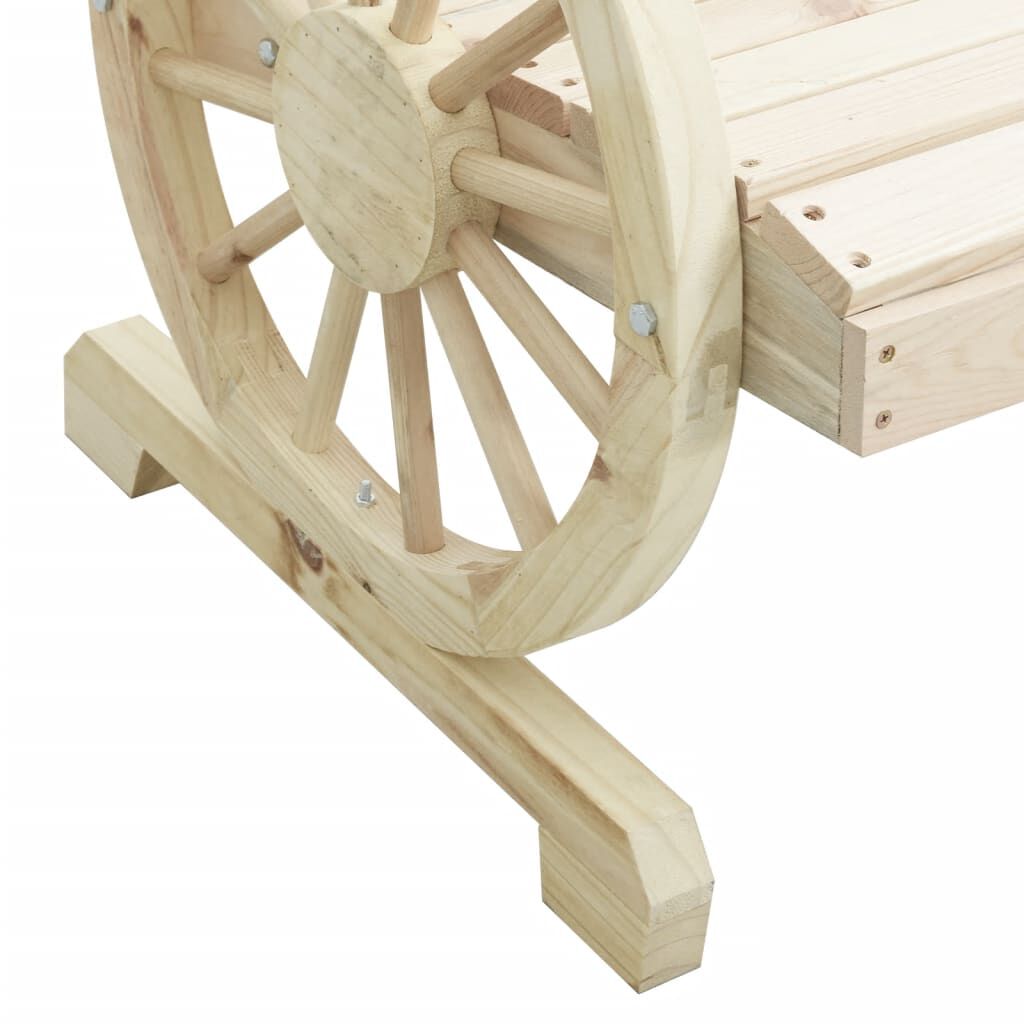vidaXL Garden Adirondack Chair 2-Seater Solid Wood Fir