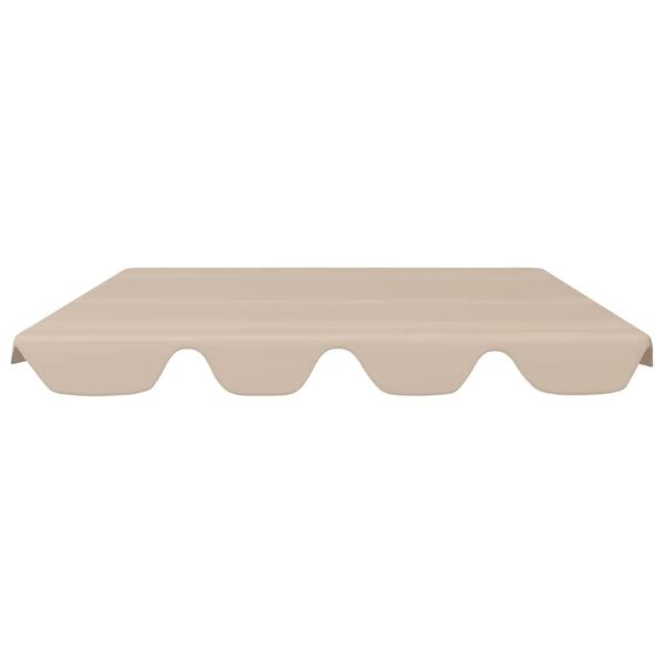 vidaXL Replacement Canopy for Garden Swing Beige 150/130x105/70 cm