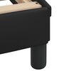 vidaXL Bed Frame "Dover" Black 137x190 cm Double Faux Leather