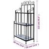 Plant Stand Plant Display Blue White Mosaic Pattern
