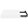 vidaXL Floating Wall Shelves 2 pcs High Gloss White 23x23.5x3.8 cm MDF