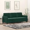 vidaXL 3-Seater Sofa Dark Green 180 cm Velvet