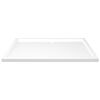 vidaXL Rectangular ABS Shower Base Tray White 80x120 cm