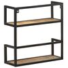 vidaXL Wall Shelf 60x20x60 cm Rough Mango Wood