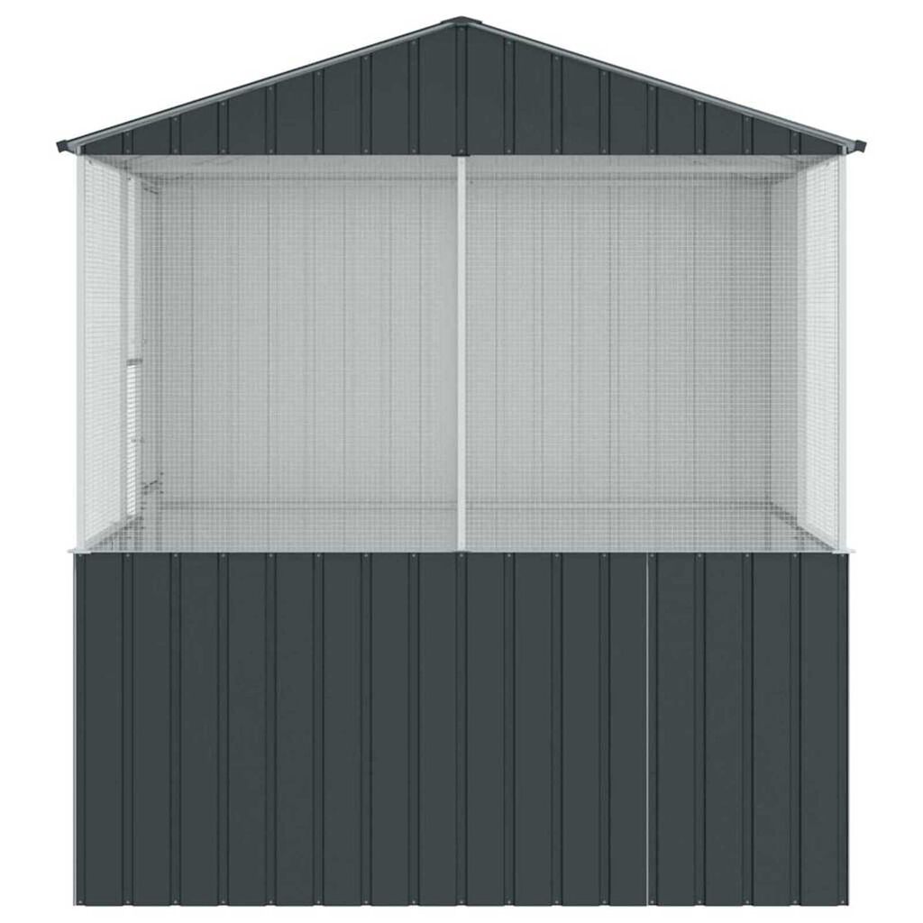 vidaXL Bird Cage Anthracite 215 x 209 x 230 cm Galvanised steel