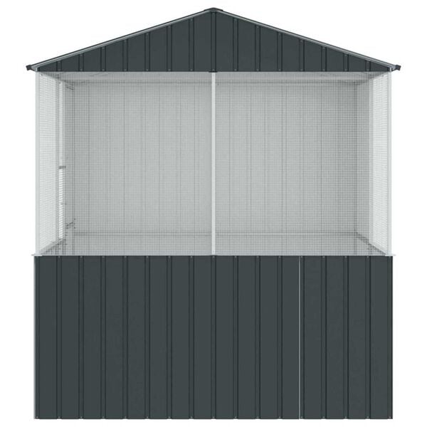 vidaXL Bird Cage Anthracite 215 x 209 x 230 cm Galvanised steel