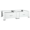 vidaXL Double Washing and Drying Machine Pedestal with Drawers White