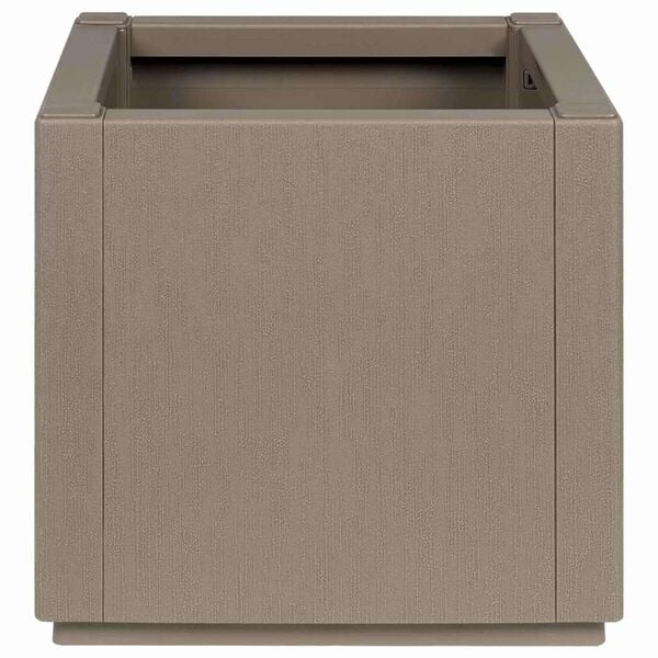 vidaXL Garden Planter Grey 36 x 36 x 35 cm Polypropylene