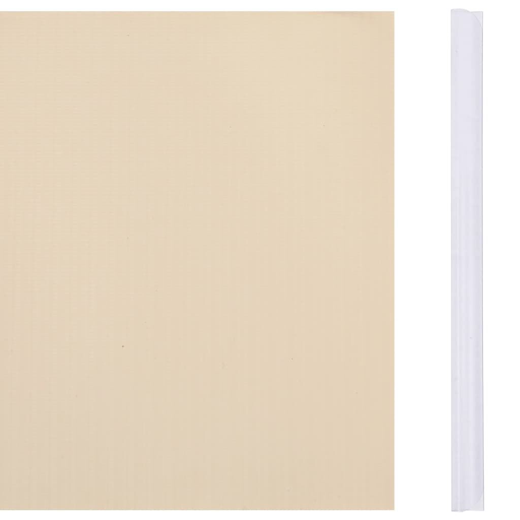 vidaXL Garden Privacy Screen PVC 35x0.19 m Cream