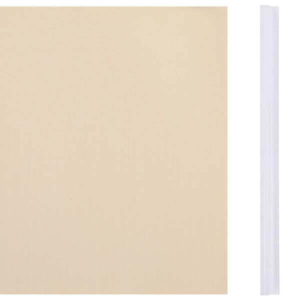 vidaXL Garden Privacy Screen PVC 35x0.19 m Cream