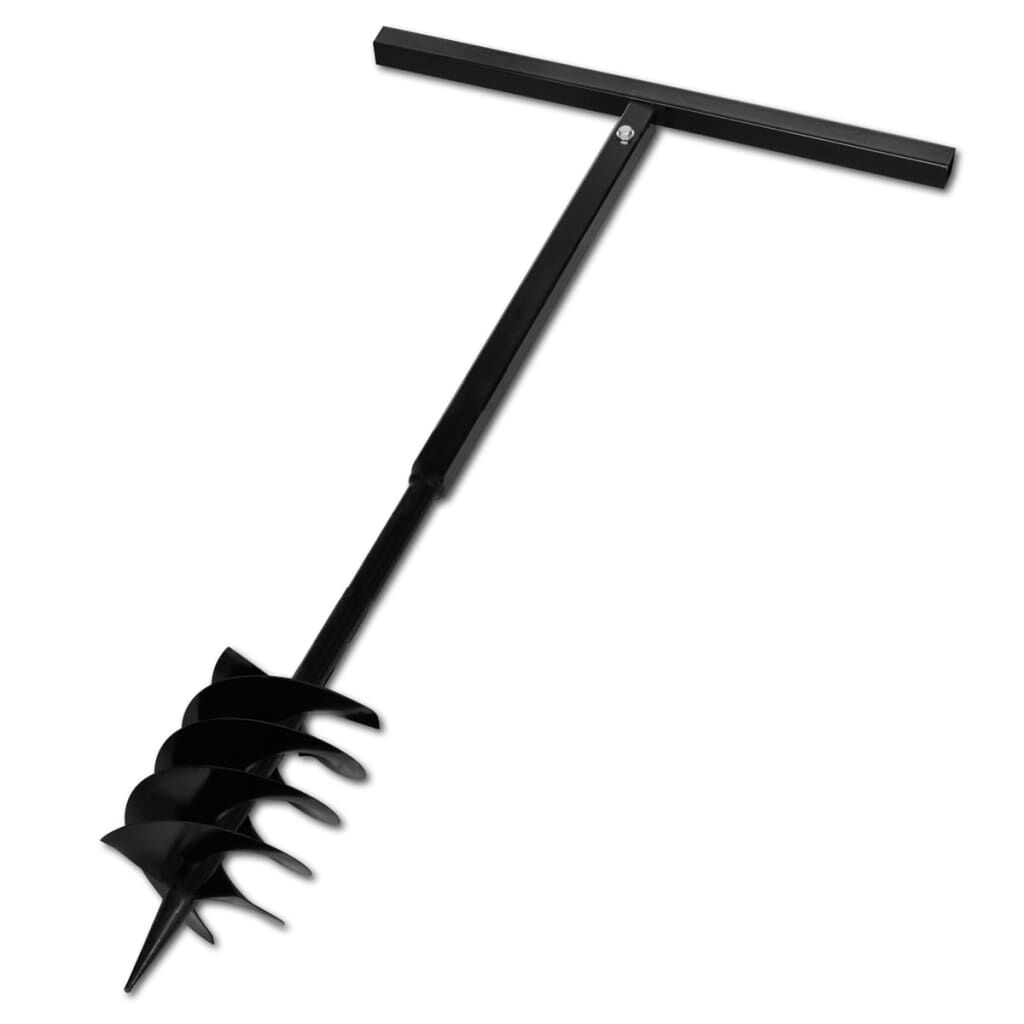 Ground Drill with Handle 180 mm with Extension Tube 17 m Steel