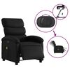 vidaXL Electric Massage Recliner Chair Black Faux Leather