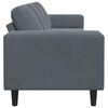 vidaXL Sofa Set Dark grey Velvet