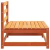 vidaXL Garden Sofas Armless 3 pcs Wax Brown 70x70x67 cm Solid Wood Pine