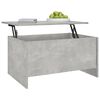 vidaXL Coffee Table Concrete Grey 80x55.5x41.5 cm Engineered Wood