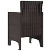 vidaXL Garden Chair 2 pcs Brown 53 x 49 x 85 cm PP