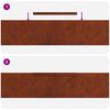 vidaXL Lawn Edging Rusty 450 x 0.05 x 20 cm Weathering Steel