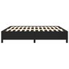 vidaXL Bed Frame without Mattress Black 193x203 cm King Faux Leather