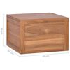 vidaXL Wall-mounted Bathroom Cabinet 45x45x30 cm Solid Teak Wood