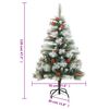 vidaXL Artificial Hinged Christmas Tree 150 LEDs 120 cm