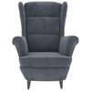 vidaXL Armchair Dark Grey Velvet