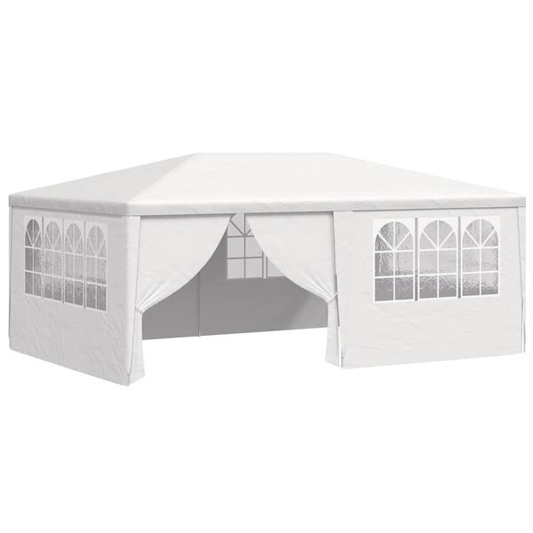 vidaXL Professional Party Tent with Side Walls 4x6 m White 90 g/m?