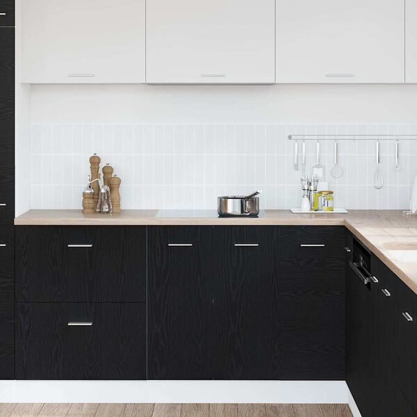 vidaXL Bottom Cabinet Black Oak 60x46x81.5 cm Engineered Wood