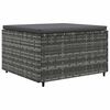vidaXL 5 Piece Garden Lounge Set with Cushions Grey Poly Rattan