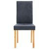 vidaXL Dining Chairs 4 pcs Gray Faux Leather