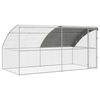 vidaXL Chicken Cage Silver 400 x 200 x 198.5 cm Galvanised steel