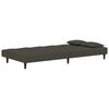 vidaXL 2-Seater Sofa Bed with Two Pillows Dark Grey Velvet