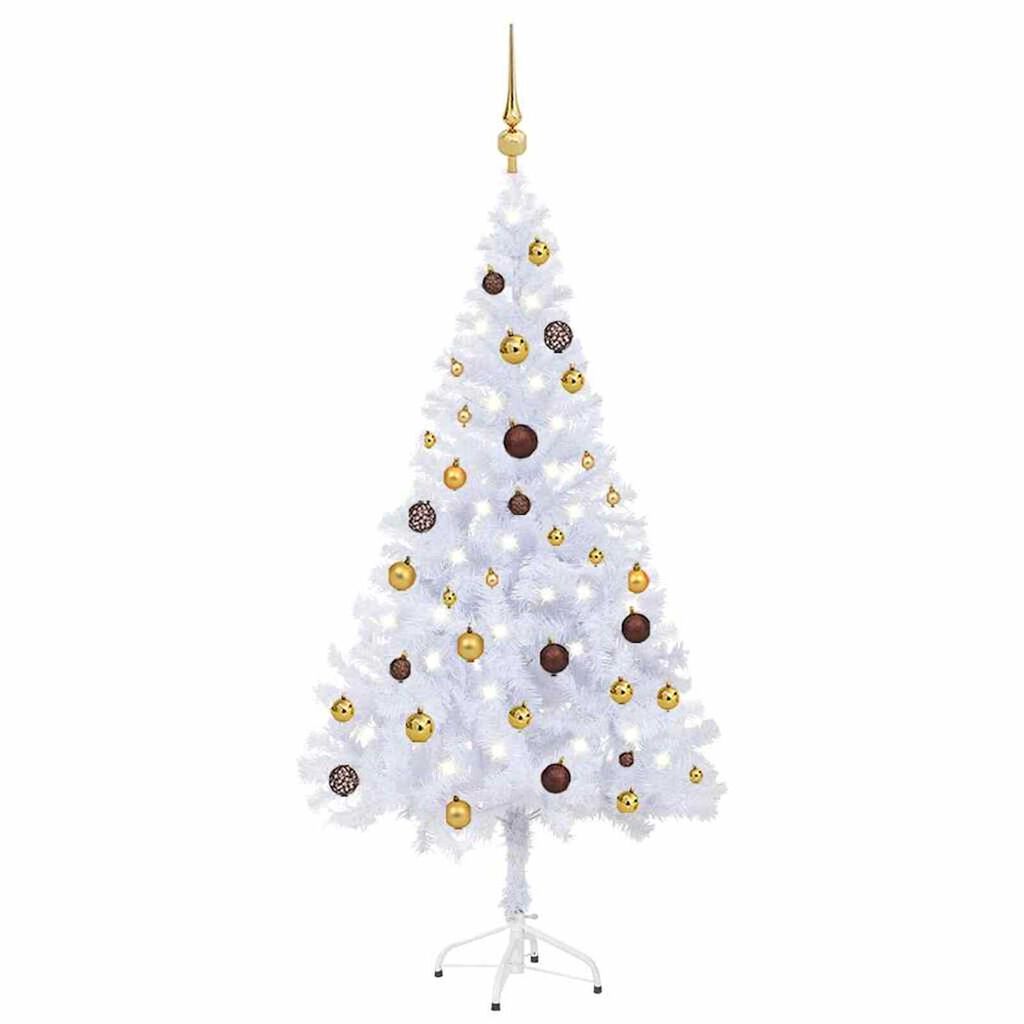 vidaXL Artificial Pre-lit Christmas Tree with Ball Set 150cm 380 Branches