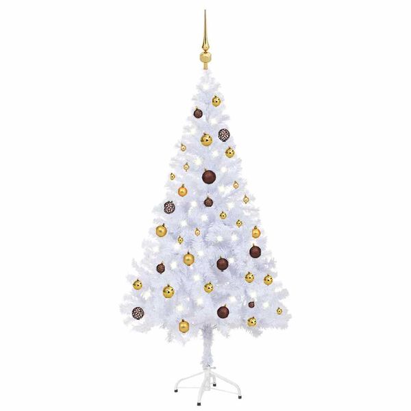 vidaXL Artificial Pre-lit Christmas Tree with Ball Set 150cm 380 Branches