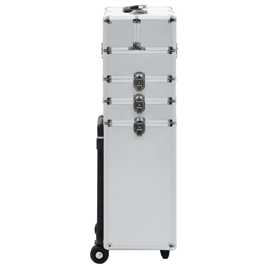vidaXL Make-up Trolley Aluminium Silver