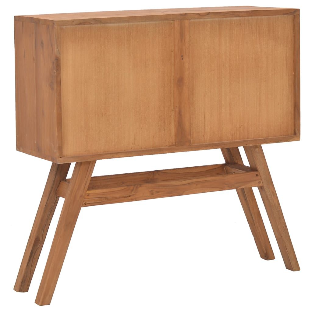 vidaXL Console Table 80x30x80 cm Solid Teak Wood