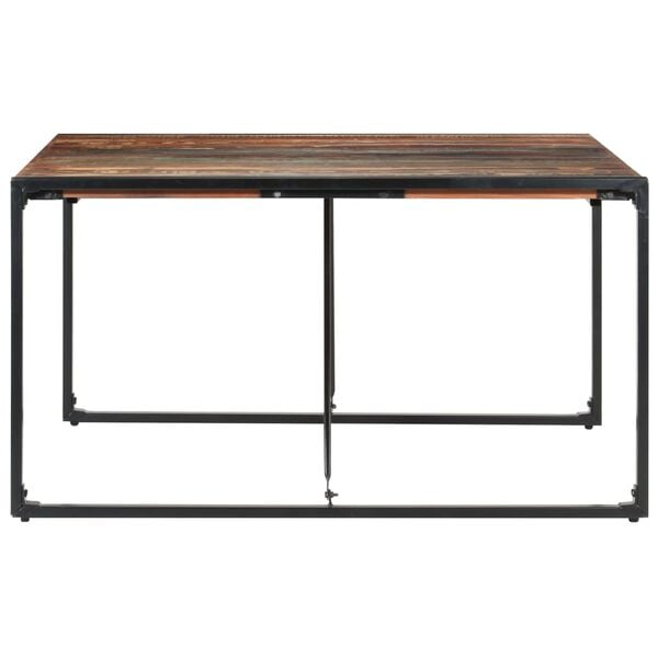 vidaXL Dining Table 140x140x75 cm Solid Reclaimed Wood