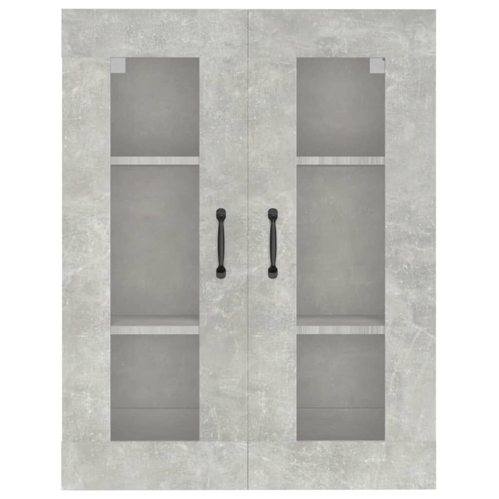 vidaXL Hanging Wall Cabinet Concrete Grey 69.5x34x90 cm