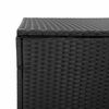 vidaXL Garden Storage Box Black 220x50x58 cm Poly Rattan