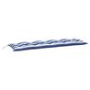 vidaXL Garden Bench Cushions 2 pcs Blue&White Stripe 150x50x7 cm Fabric