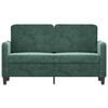 vidaXL 2-Seater Sofa Dark Green 120 cm Velvet