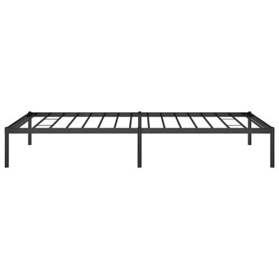 vidaXL Metal Bed Frame Black 100x200 cm