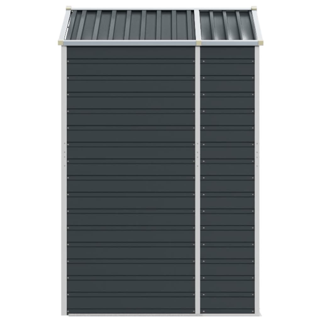 vidaXL Garden Shed Anthracite 191x130x198 cm Galvanised Steel